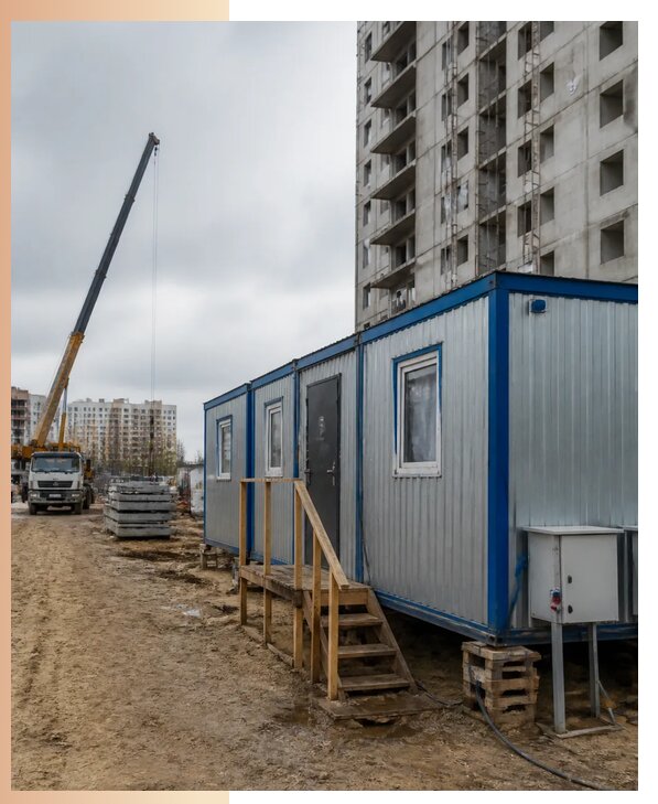 Аренда строительных вагончиков для рабочих в Смоленске