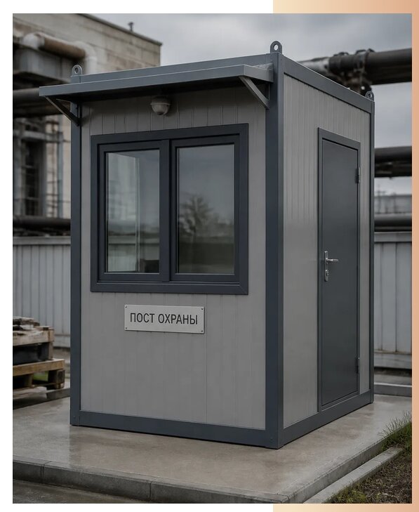 Изготовление постов охраны в Смоленске по цене от 153825 р. | БытовкаПрофи-Смл